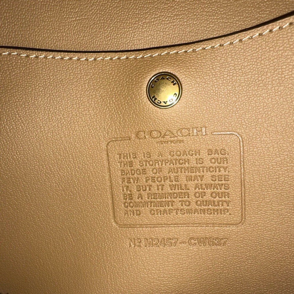 Coach Tan Brooklyn 28 Shoulder Bag - Picture 9 of 9